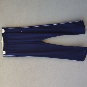 Vintage Champion Navy Blue Track Pants 2 White Stripes Medium